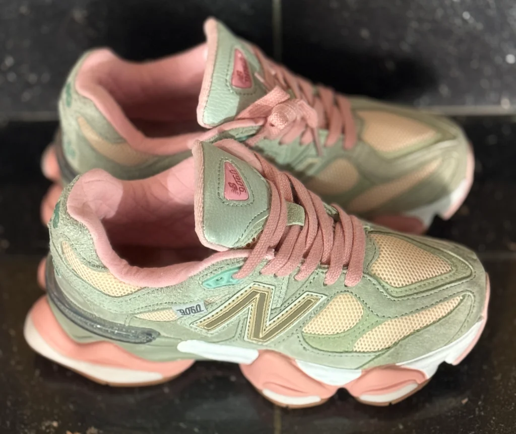 👟 New Balance 9060 – Neuves & Authentiques – Pointure 39,5 – Rose / Vert / Beig – photo 3